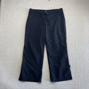 VTG Prana USA Made Lightweight Climbing / Hiking Crop Pants Wom Black Gorpcore